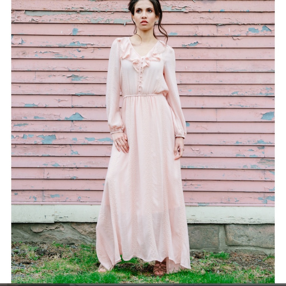 Pink maxi dress